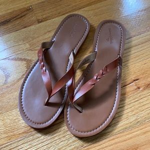 Vegan Leather Sandals Size 8